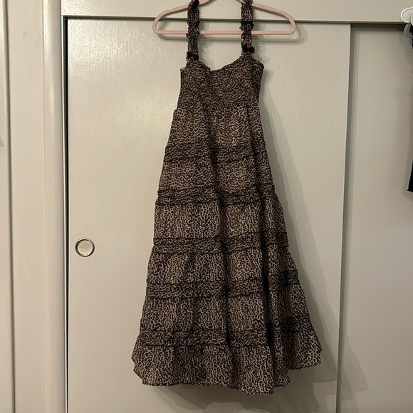 Sister Jane Dresses & Skirts - Sister Jane Lisette Leopard Print Midi Dress